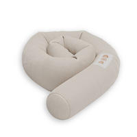 NESTCHENSCHLANGE Cozy "Magical Rainbow Oat Milk" 190 cm Bettschlange - Orange/Grau, Textil (15/190cm) - Sämann – make a difference.