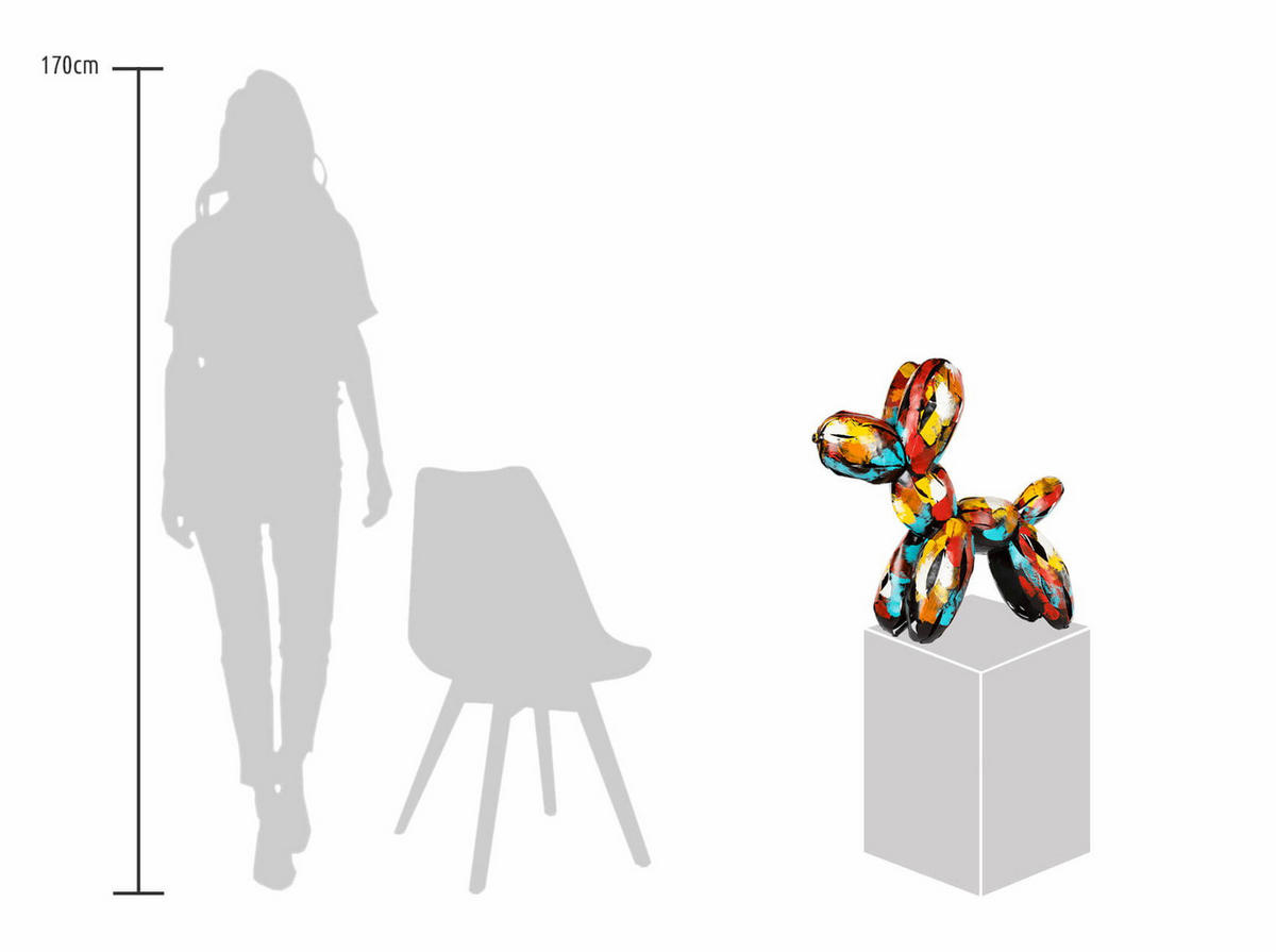 METALLSKULPTUR Bunt 58/58 cm - Multicolor, Metall (4/58/22cm) - KUNSTLOFT