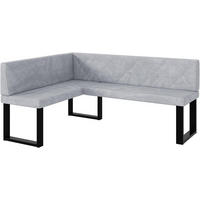 ECKBANK ERIC_U - Hellgrau, Textil (128/168cm) - Meblini