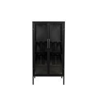 WEINSCHRANK Rob Weinkast / Getränke- / Barkasten Hoch Holz Metall Schwarz - Schwarz, Holz (35/103/52cm) - Housecraft Living