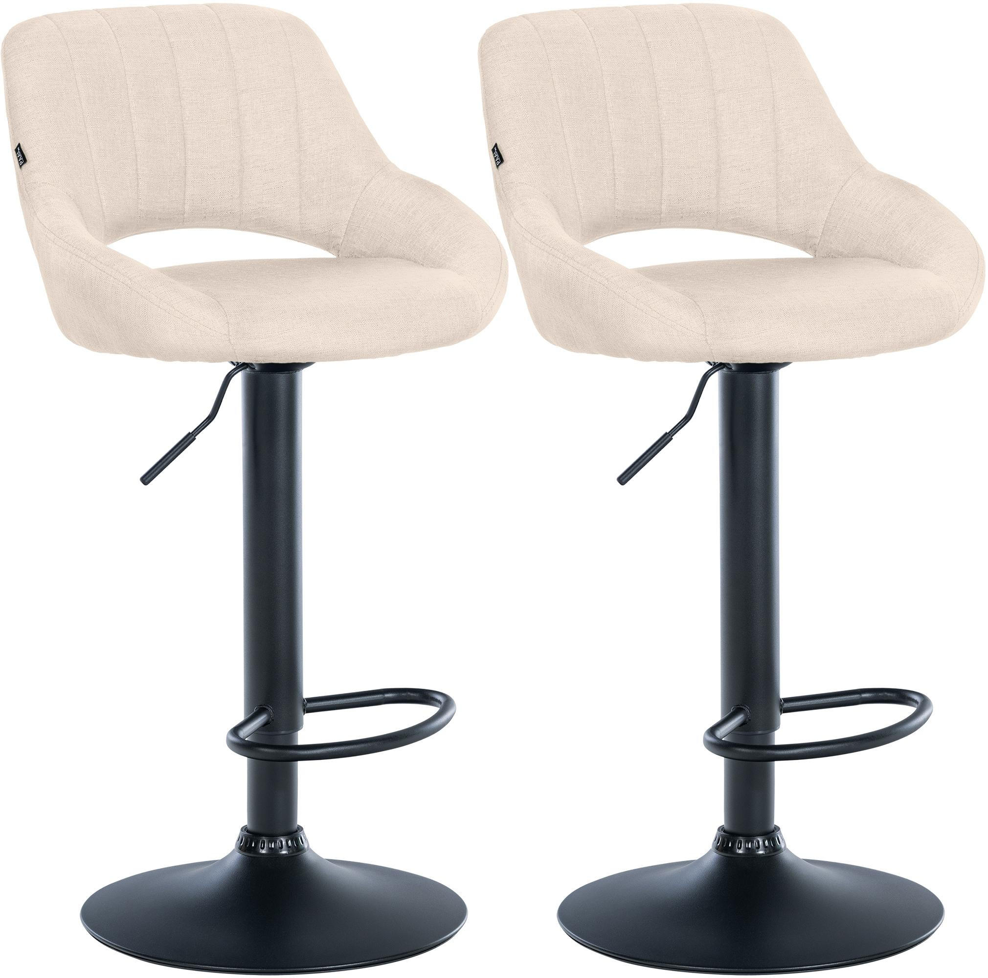 BARHOCKER 2 Stoff Creme - Creme, Textil (47/85/48cm) - CLP
