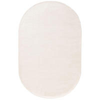 VISKOSETEPPICH OVAL Nela Ivory 150x230 cm - Creme, Textil (150/230cm) - benuta Pure