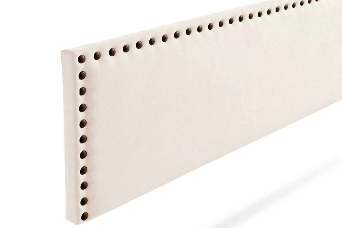 KOPFTEIL gepolstert MODENA Aqualine 100x55x8 cm - Beige - Moonia - Beige, Holz (100/8/55cm)