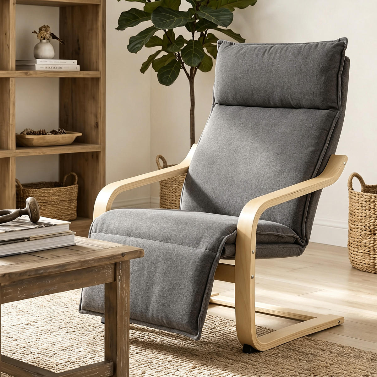 SESSEL Dunkelgrau 90.0/67.0/105.0cm - Dunkelgrau, Textil (67/105/90cm)