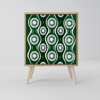 SIDEBOARD GREEN EYES, Eichefarben, 57,5x42x77,5 cm, Schräge Buchenholzfüße - Eichefarben/Buchefarben, Holzwerkstoff/Buchenholz (57.5/77.5/42cm) - SpaceRebels