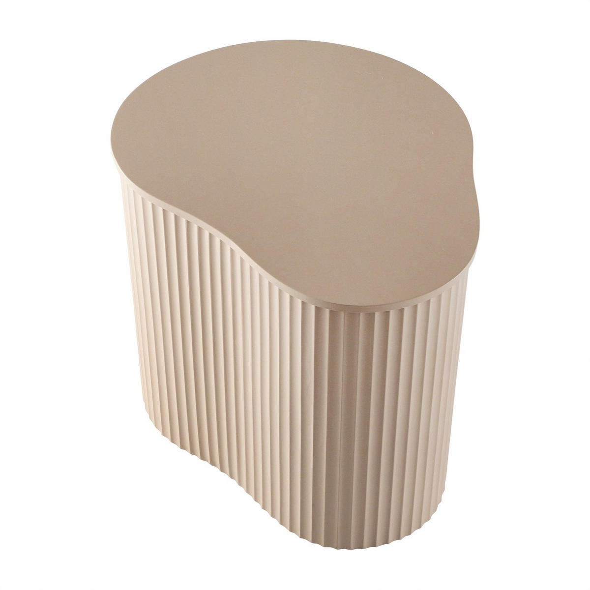 BEISTELLTISCH, in kashmir lackiert 37/47,5/47 cm - Beige, Holzwerkstoff (47/37/47.5cm) - Calicosy