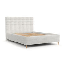 POLSTERBETT Soma 120/200 cm Creme im Neve Stoff - Creme/Naturfarben, Holz/Holzwerkstoff (120/200cm) - AltaBeds