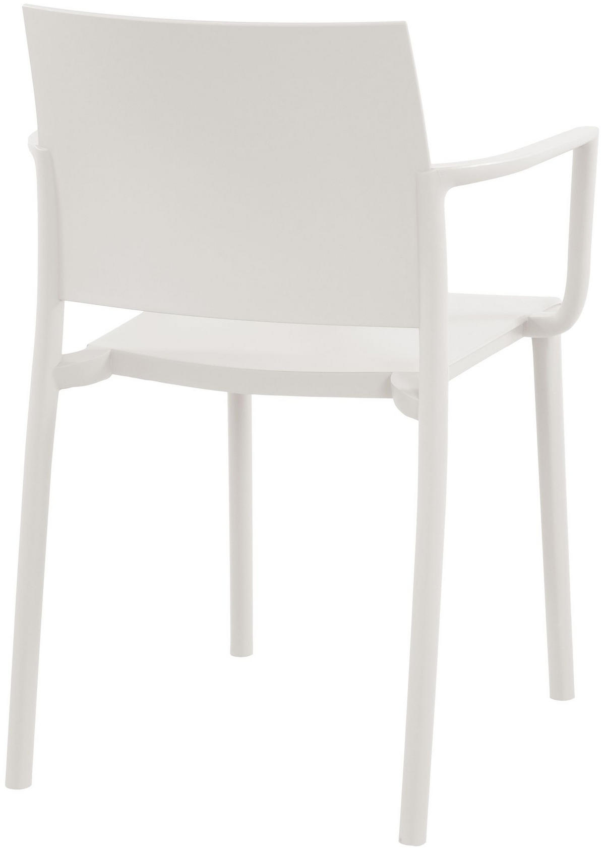 GARTENSTUHL Kunststoff Weiß - Weiß, Kunststoff (57/81/52cm) - CLP