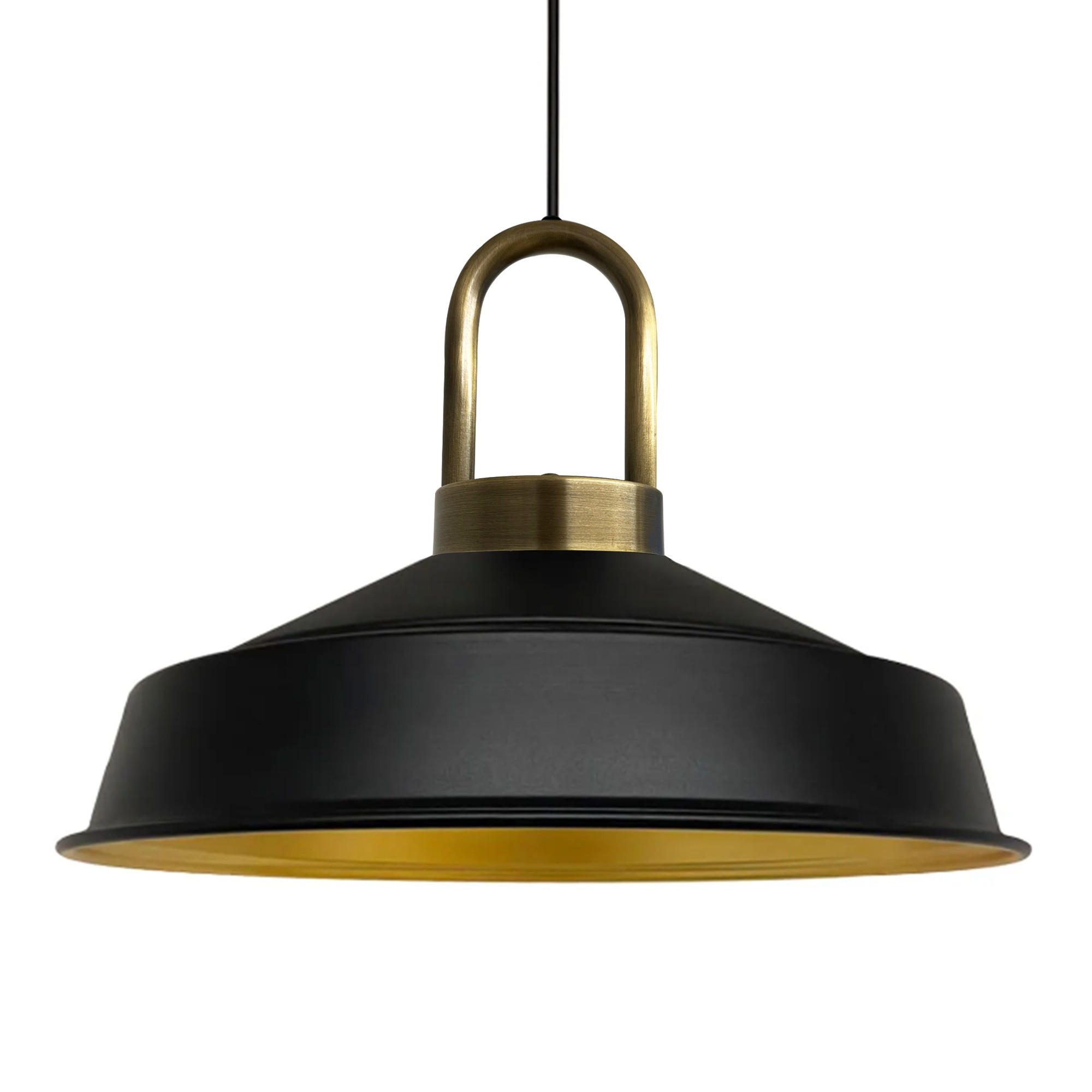 PENDELLEUCHTE Lockra - Schwarz, Metall (40/40/32cm) - Bamyum