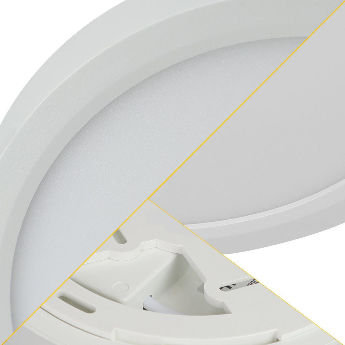 LED DECKENLEUCHTE Flach 17/17/2.5 - Weiß, Kunststoff (17/17/5cm) - Nettlife