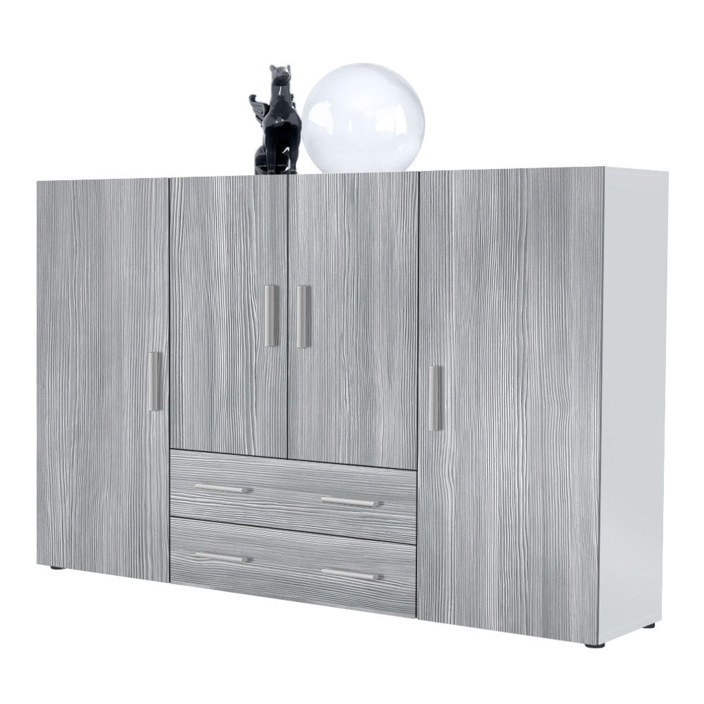 HIGHBOARD Nora Front in Avola-Anthrazit - Anthrazit, Holzwerkstoff (166/106/35cm) - Vladon