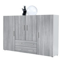 HIGHBOARD Nora Front in Avola-Anthrazit - Anthrazit, Holzwerkstoff (166/106/35cm) - Vladon