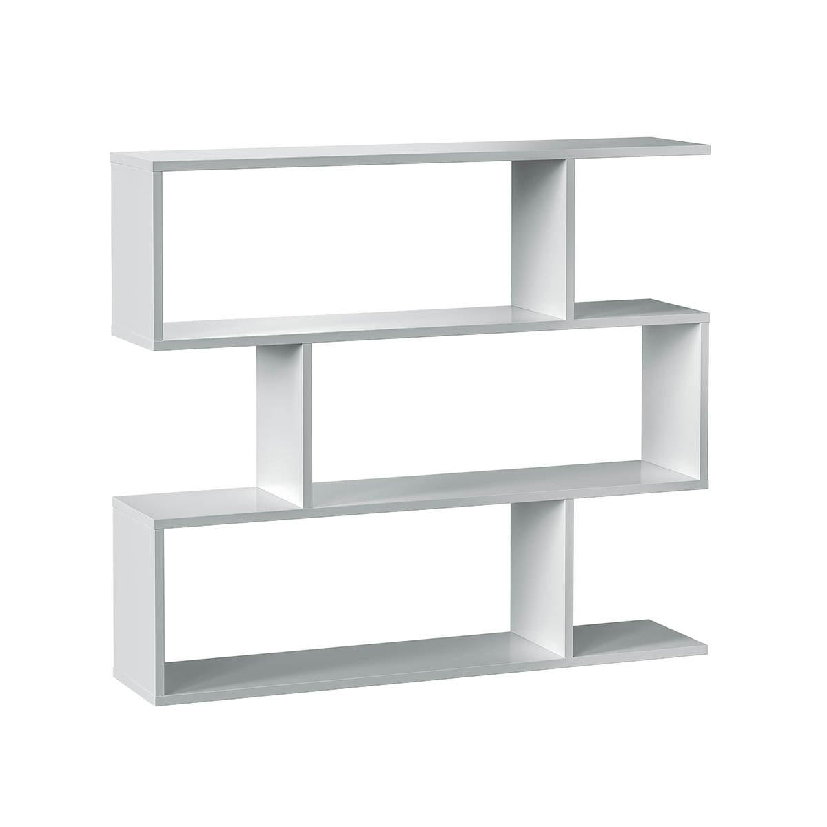 REGAL mit 3 Ebenen L110 cm - Athena - Weiß, Holzwerkstoff (24/97/110cm) - Calicosy