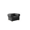 SESSEL CHESTERFIELD Elegant Klassisch Schick Stoff Whisper Velours Graphit - Graphitfarben, Holz (112/77/90cm) - Kaiser Möbel