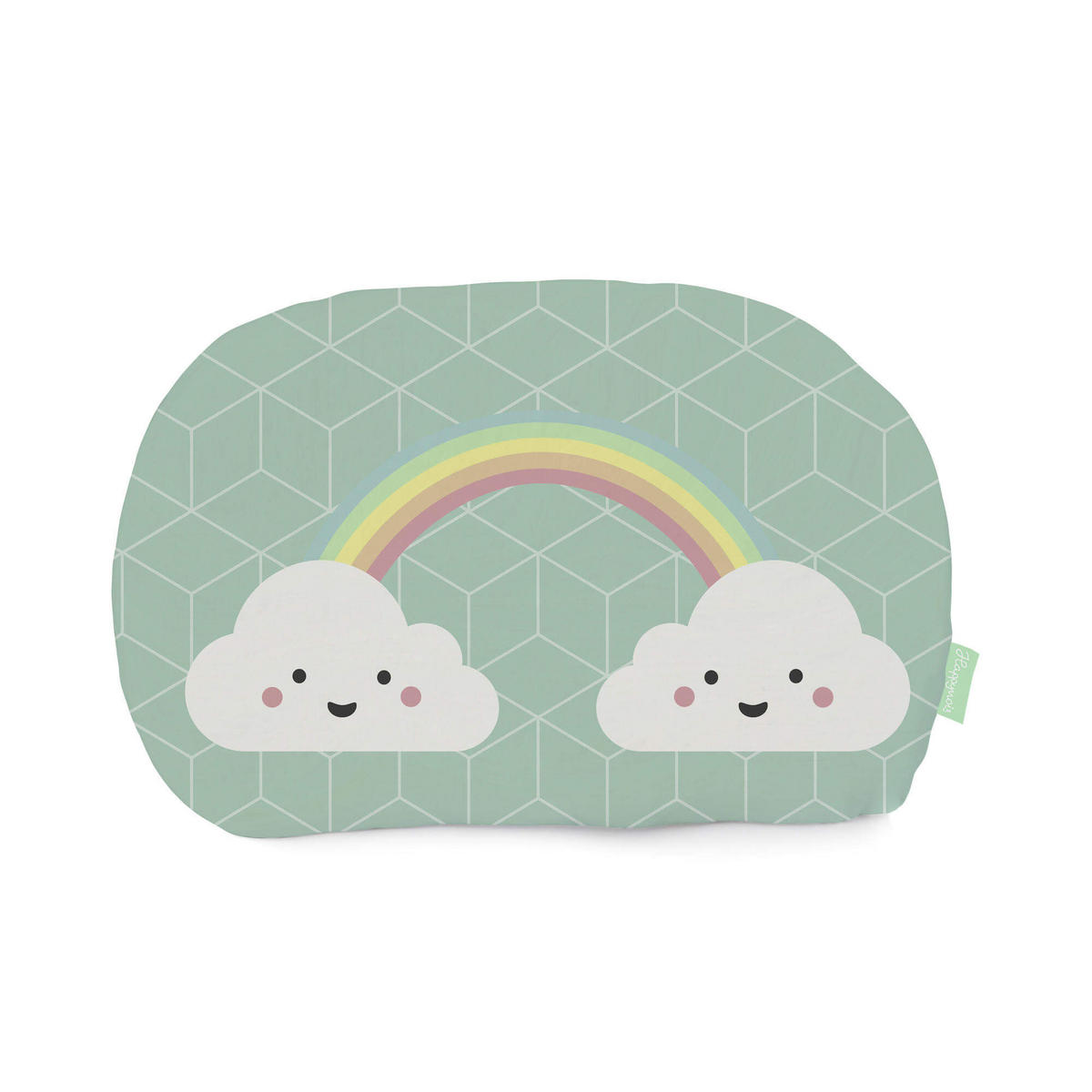 KISSEN rainbow 40x30 cm mehrfarbig - Multicolor, Textil (40/30cm) - Happy Friday