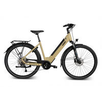 E-TREKKING Integrated Lady Bafang E-Bike Sand 28 Zoll Gr: 50cm - Sandfarben, Metall (50cm) - Hawk Bikes
