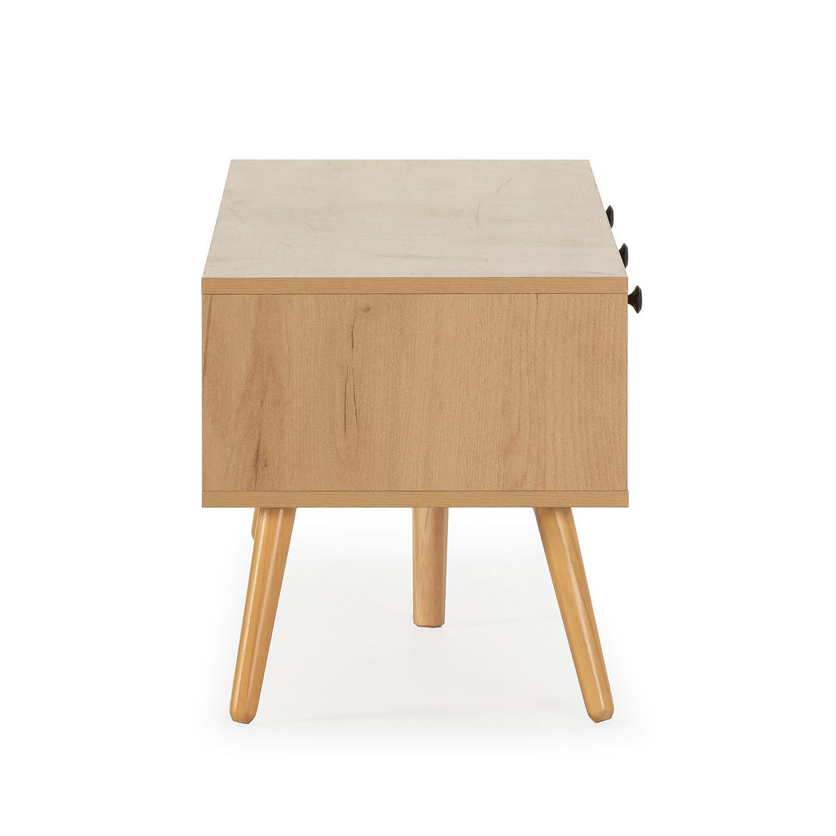 TV-ELEMENT Bella 3 Türen Eiche farbe - Honigeiche, Holzwerkstoff (120/41/39cm) - VS Venta-stock