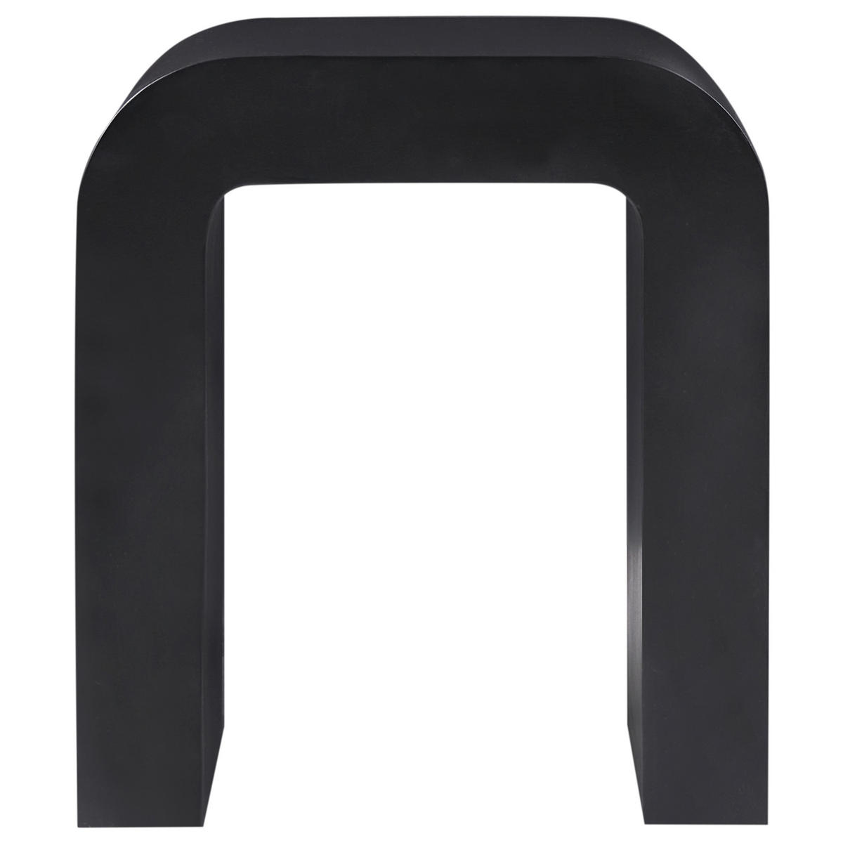 BEISTELLTISCH Schwarz Enid - Schwarz, Holzwerkstoff (30/40/46cm) - Beliani
