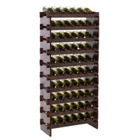 WEINREGAL NAVARRA aus Holz 135x65x28cm 60 Flaschen auf 10 Ebenen Braun geölt - Braun, Holz (65/135/28cm) - PROREGAL