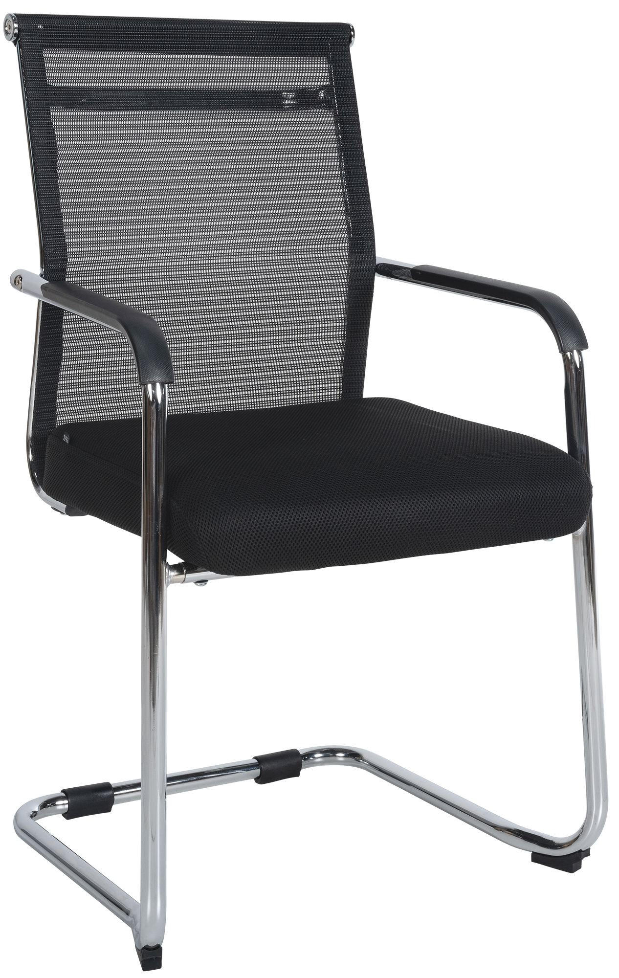 Deluke Besucherstuhl Chrom 55x95x51 cm