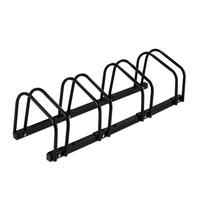 STALAK Crna za 4 bicikla čelik 27x100x33 cm - crna, metal (100/27/33cm) - Relaxdays