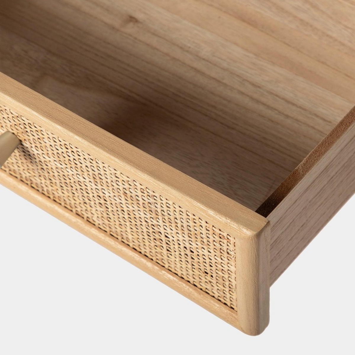 NACHTTISCH MIT 1 SCHUBLADE Lisa Natürlich 40 cm x 61 cm - Naturfarben, Holzwerkstoff (40/61/36cm) - Klast Home