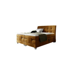 BOXSPRINGBETT Elektrisch Franco - Gelb, Holzwerkstoff/Textil (120/200cm) - Fun Möbel