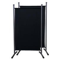 PARAVENT 2 Stück 1-tlg. 180x78 cm Schwarz - Schwarz, Metall (78/180cm) - QUICK STAR