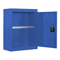 WERKZEUGSCHRANK Hängend Amego 1x Fachboden HxBxT 65x50x27,5 cm Metall Abschließbar Blau - Blau, Metall (50/65/27.5cm) - PROREGAL