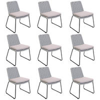 GARTENSTUHL BALERO - 9, Hellgrau - Hellgrau, Kunststoff/Metall (63/85/62cm) - Home Deluxe