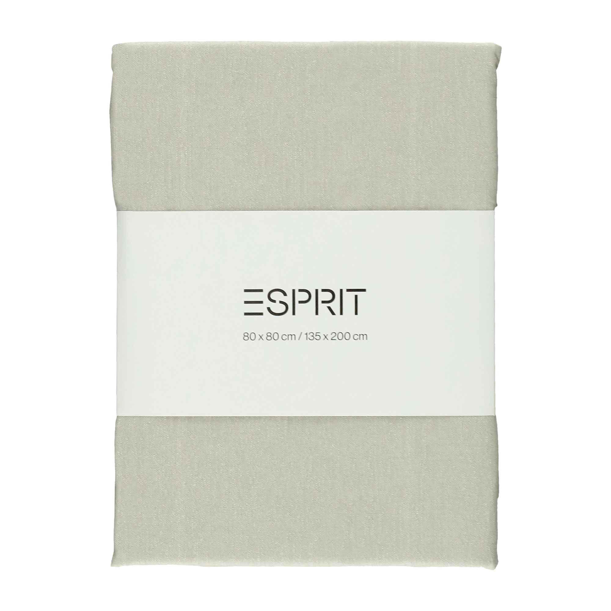 RENFORCE BETTWÄSCHE HARP 2er Set - Grau, Textil (135/200cm) - Esprit