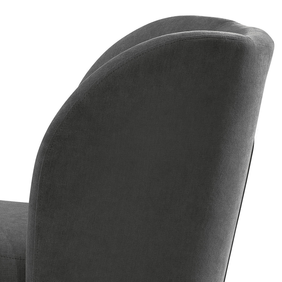 SESSEL - Schwarz/Graphitfarben, Kunststoff/Textil (75/78/49cm) - home24