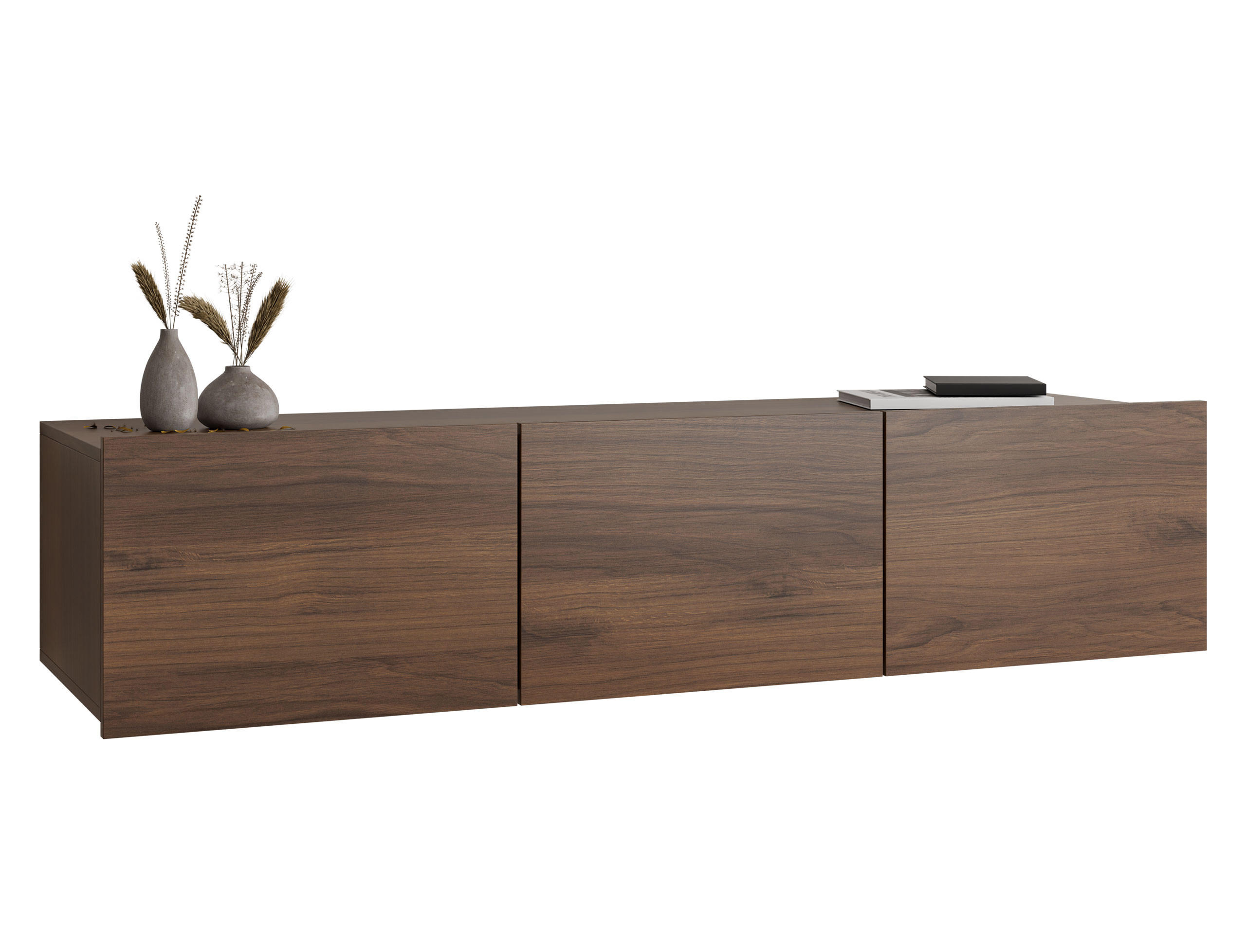Mirjan24 Tv-Lowboard Nussbaum 150x37x43 cm