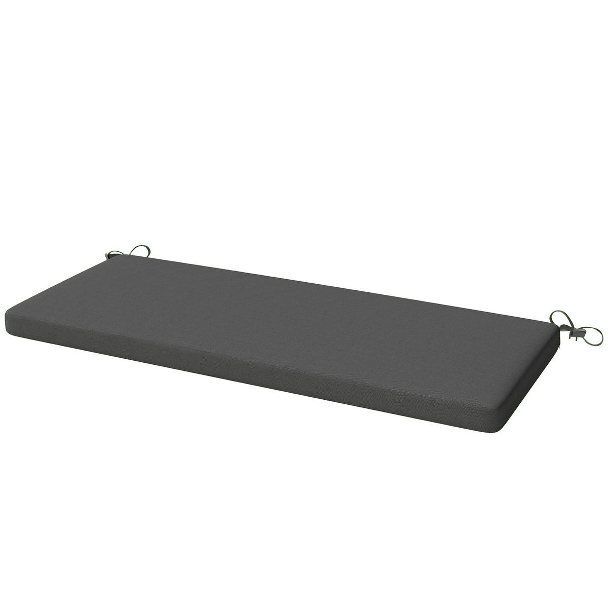 BANKKISSEN DE-16733 wetterfest, mit abnehmbarem Bezug Dunkelgrau - Dunkelgrau, Textil (110/46/6.5cm) - ComfortXL