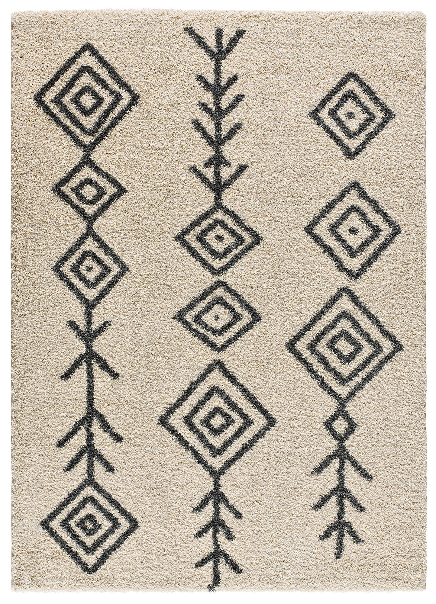 HOCHFLORTEPPICH Weiß Atlas 80/150 cm - Weiß, Naturmaterialien/Textil (80/150cm) - Atticgo