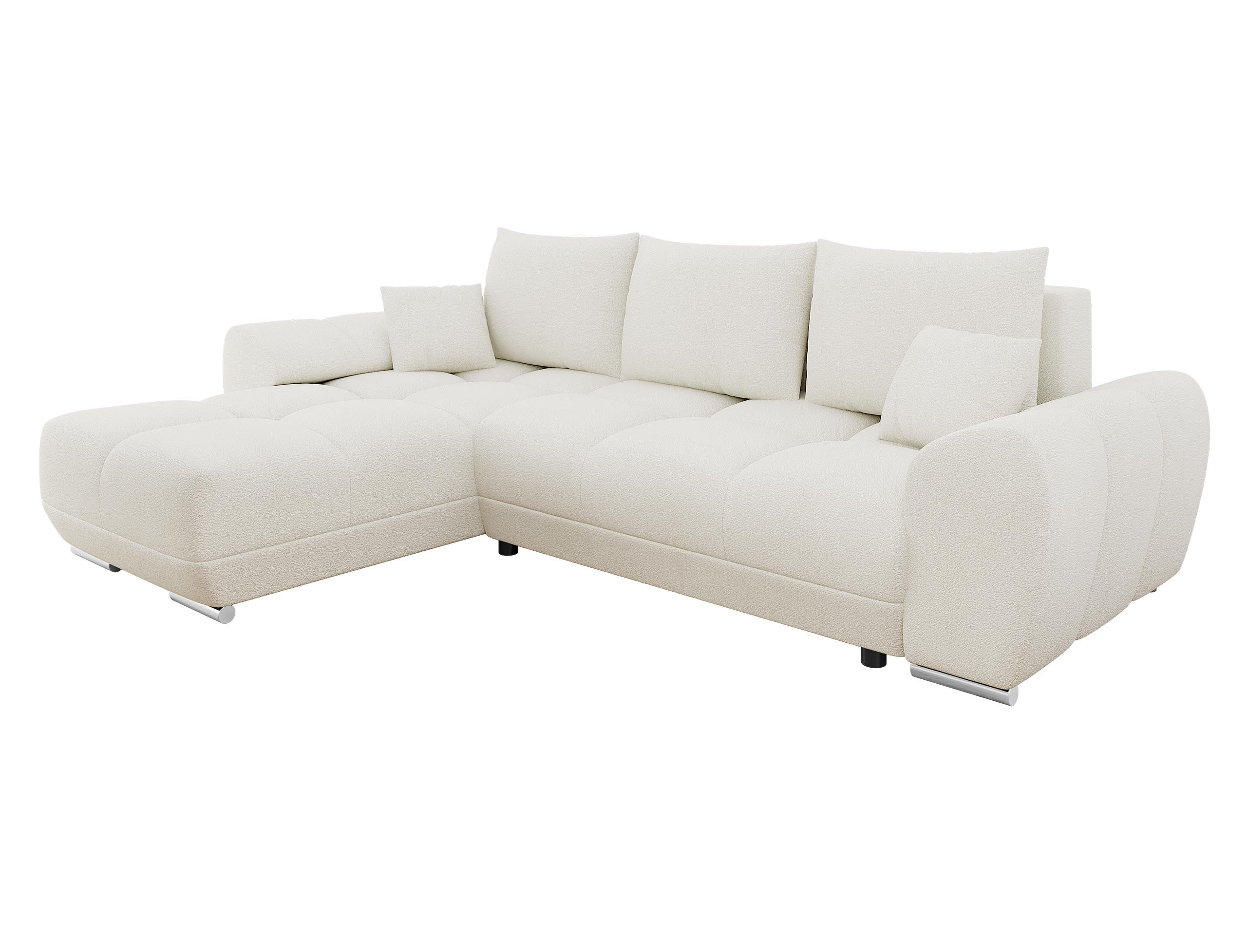 Mirjan24 Ecksofa Creme 291x183 cm