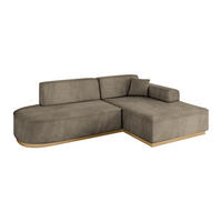 ECKSOFA Ottomane Rechts IREA-L1-v2 - 234x171x83 cm Braun - Braun, Holzwerkstoff/Textil (171/234cm) - ALTDECOR