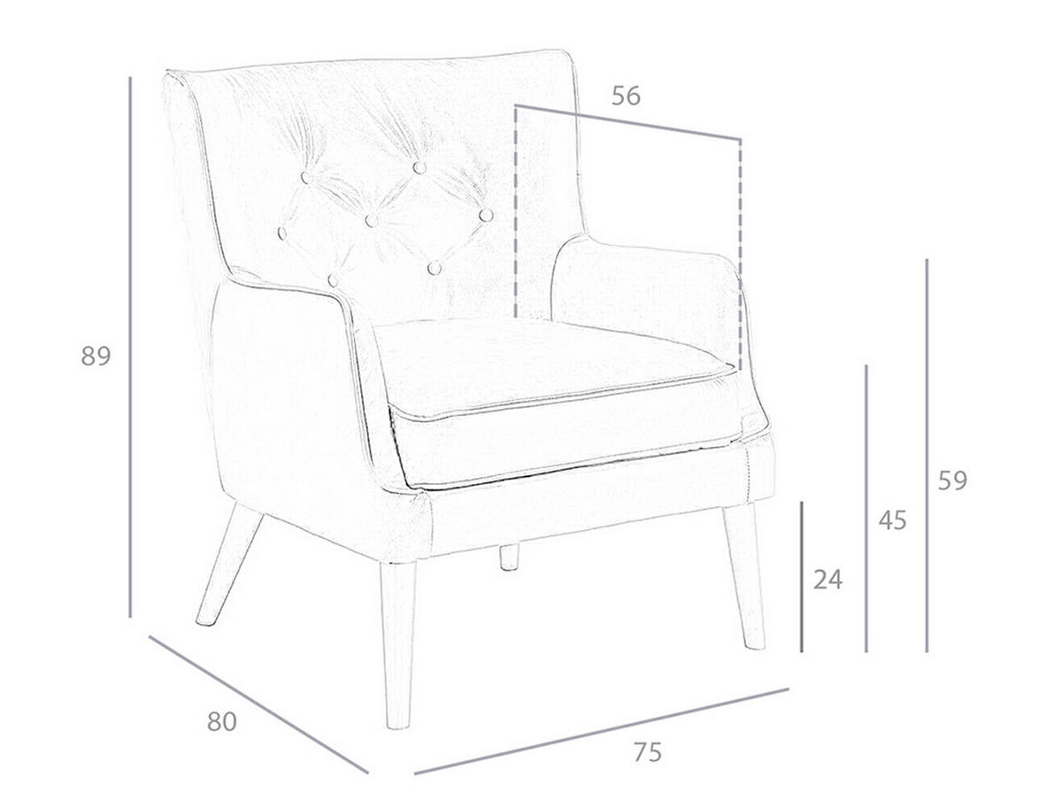 SESSEL Leder Walnuss, Braun 75/80/89 cm - Nussbaumfarben/Braun, Leder (75/89/80cm) - ANGEL CERDA