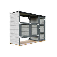 MÜLLTONNENBOX 2er 240L, M981A-TUNDRA CAVERN, aus wetterfestem LP Smartside Holz - Graubraun, Holz (217/159/75cm) - Timbela