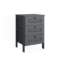 KOMMODE Ajaton Grau 60 x 88.4 cm - Grau, Holzwerkstoff (60/88.4/53.4cm) - VitaliSpa