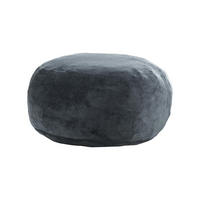 SITZSACKSOFA faltbar ca. 91,4 cm Dunkelgrau - Dunkelgrau, Kunststoff (90/50/90cm) - Beauniv
