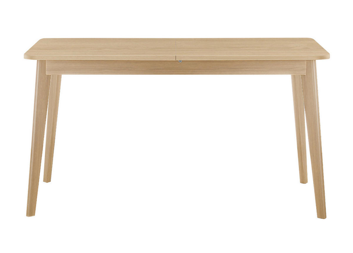 ESSTISCH naturfarben Eiche, skandinavisch, Küchentisch ausziehbar 140 - 180 cm - Eichefarben/Naturfarben, Eichenholz/Holzwerkstoff (140/80/75cm) - Furn.Design