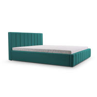 POLSTERBETT Bett 01 - 140x200 - Peacook - Türkis, Holz/Textil (140/200cm) - Möblo
