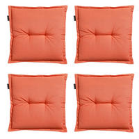 SITZKISSEN Panama 50/50 cm 4er-Set - Orange, Textil (50/5/50cm) - Madison