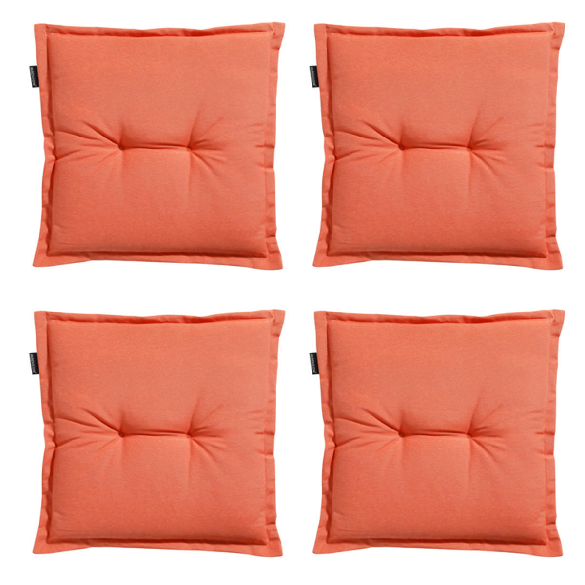 SITZKISSEN Panama 50/50 cm 4er-Set - Orange, Textil (50/5/50cm) - Madison