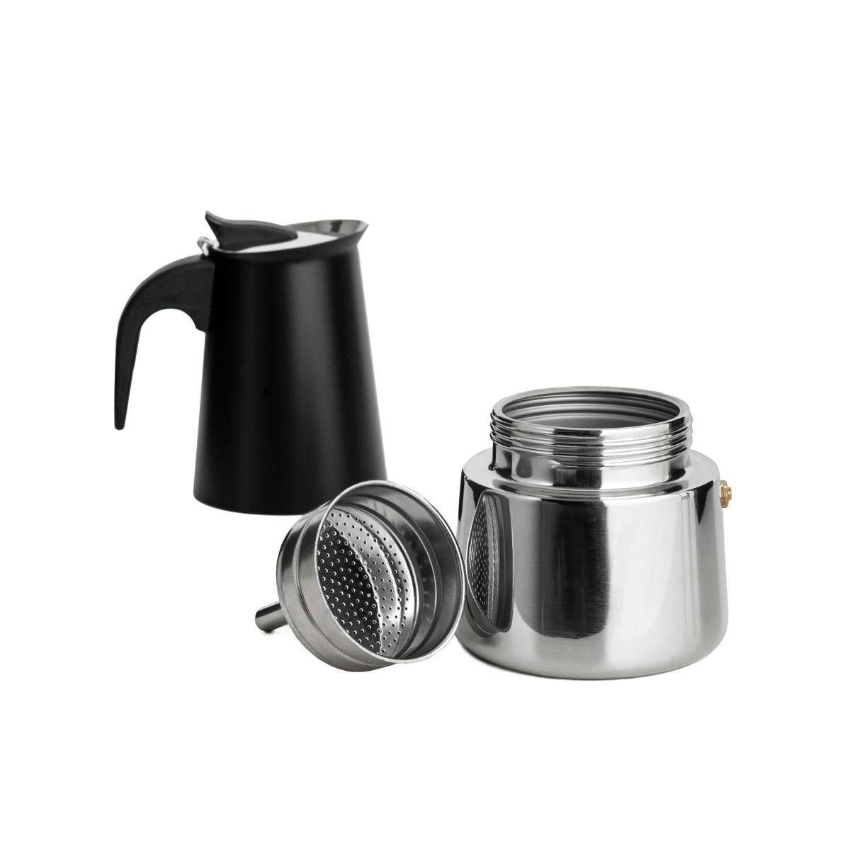 KAFFEEMASCHINE Astar Mokka schwarz - Schwarz, Metall (10/19/20cm) - Homla