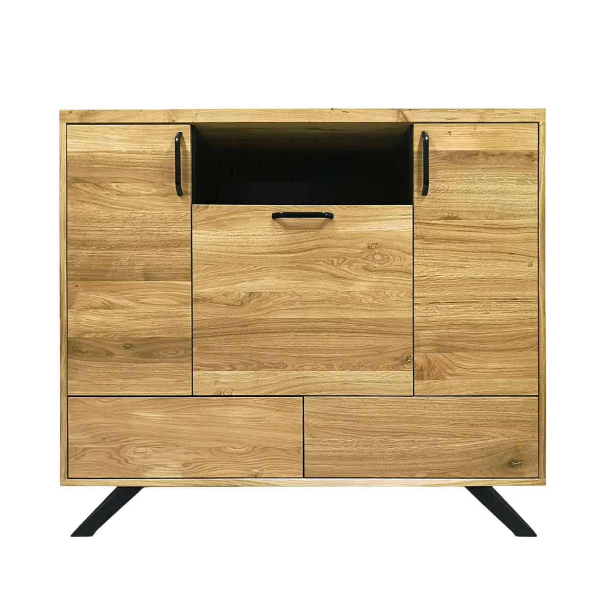 EICHENKOMMODE für Schlafzimmer JORGEN - Eichefarben, Holz (140/120/45cm) - Rawood Furniture