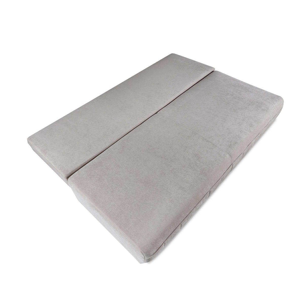 SCHLAFSOFA Aruna, Hellgrau - Hellgrau, Textil/Metall (200/90/98cm) - Bettso