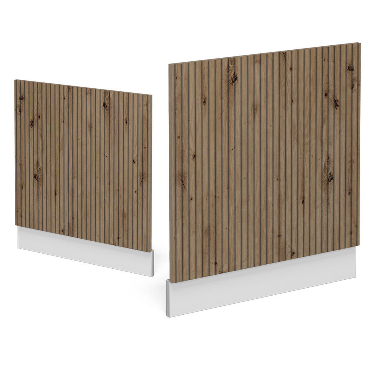 FRONTBLENDE R-Line Artisan-Eiche 60 cm, AP Anthrazit - Weiß/Eiche Artisan, Holzwerkstoff (60/57.2/1.6cm) - Vicco
