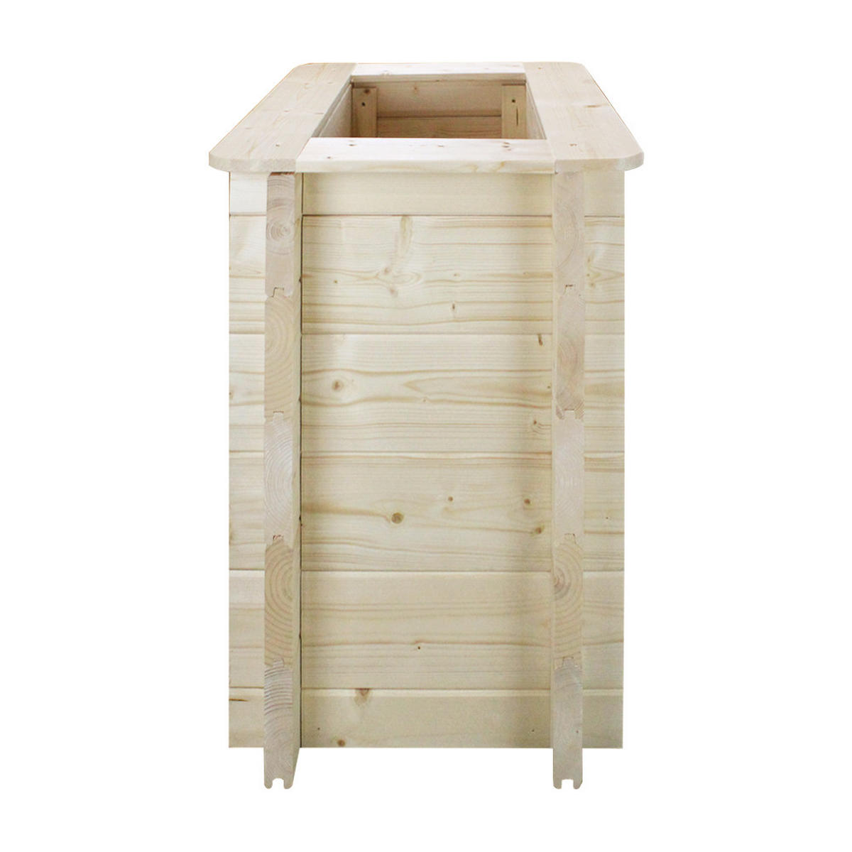 HOCHBEET HOLZ - 58x38xH57 cm - M611 - Beige, Holz (38/57/58cm) - Timbela
